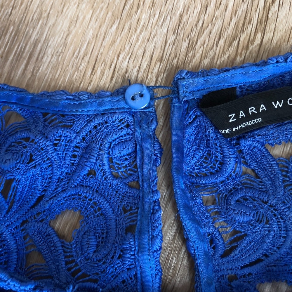 Zara Cobalt Lace Sheath Dress - Picture 5 of 15